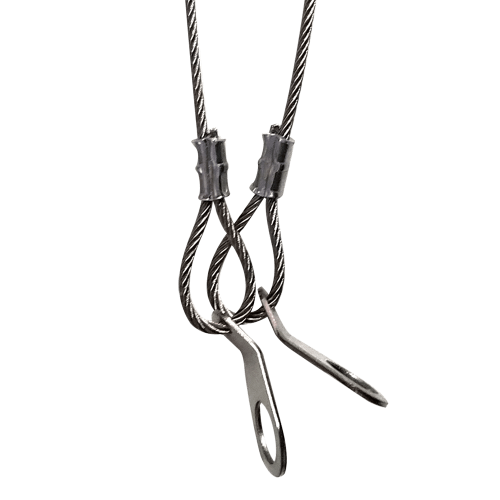 SC-040 SAFETY CABLE, 40", 60 LB WLL  SILVER